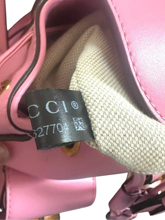 NWT Gucci Bamboo Mini Backpack Pink Leather Box Dust Bag Cards Rare main image 10